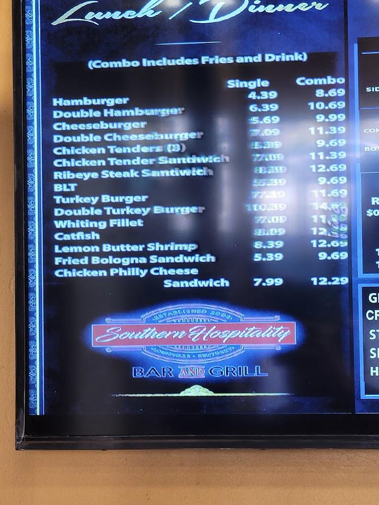 Southern Hospitality Menu image 3